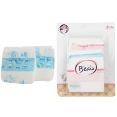 BEAU Baby Spielpuppe Windel 3er Set