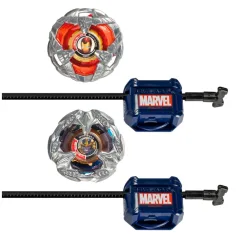 Beyblade X Marvel Collab: Iron Man vs. Thanos 4-80B X Venom 4-60B Spielset - Hasbro Bild 2
