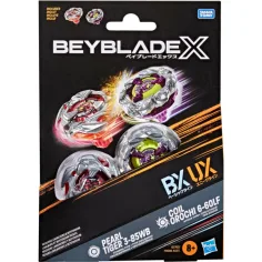 Beyblade X Pearl Tiger 3-85WB und Coil Orochi 6-60LF Kreiselset - Hasbro