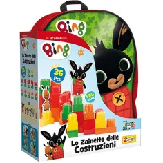 Bing Bausteine in einem roten Rucksack