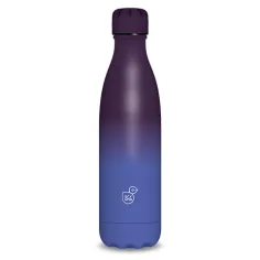 Blau-lila doppelwandige Metallflasche 500ml