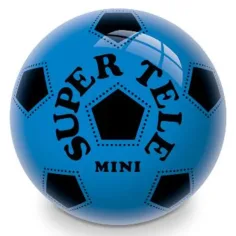 Blauer Gummiball mit Fußballmuster 14cm - Mondo Toys