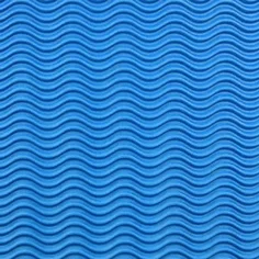 Blaues Dekor 3D-Wellpappe B2 50x70cm 1 Stück