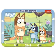 Bluey 2-in-1 gerahmtes Baby-Puzzle - Trefl Bild 1