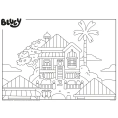 Bluey Gute-Nacht-Geschichte 2-in-1 24-teiliges Puzzle und Malbuch 35x25cm – Lisciani Bild 3