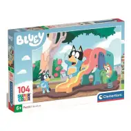 Bluey Hund rutscht 104-teiliges Supercolor Puzzle - Clementoni