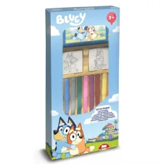 Bluey Stempelset mit Filzstiften 9-teilig - Multiprint