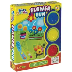 Blumenknete-Set mit 3 Farben