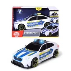 BMW M5 Polizei Kleinwagen mit Licht und Sound 25cm - Dickie Toys