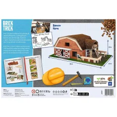 Brick Trick aus Ziegeln bauen: Bauernhof 130-teiliges Spielzeug - Trefl Bild 2