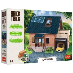 Brick Trick aus Ziegeln bauen: Häuschen mit Garage 290-teiliges Spielzeug - Trefl
