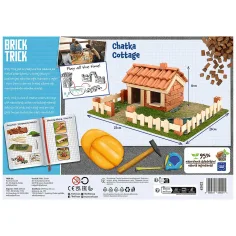 Brick Trick aus Ziegeln bauen: Hütte 85-teiliges Konstruktionsspielzeug - Trefl Bild 2