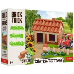 Brick Trick aus Ziegeln bauen: Hütte 85-teiliges Konstruktionsspielzeug - Trefl