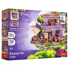 Brick Trick aus Ziegeln bauen: Mein Stadt Café 50-teiliges Spielzeug - Trefl