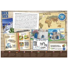 Brick Trick aus Ziegeln bauen: Santorini 210-teiliges Spielzeug - Trefl Bild 2