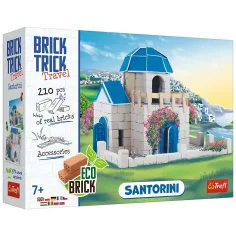 Brick Trick aus Ziegeln bauen: Santorini 210-teiliges Spielzeug - Trefl
