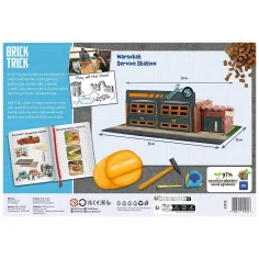 Brick Trick aus Ziegeln bauen: Service-Station 150 Teile Bau-Spielzeug - Trefl Bild 2