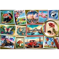 Briefmarkensammlung Easy Piece Puzzle mit 300 Teilen – Trefl Bild 2