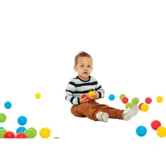 Bunte Bälle im Netz 60 Stück - D-Toys Bild 2