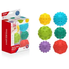 Buntes, weiches Ball-Set zur Fertigkeitsentwicklung, 6 Stück