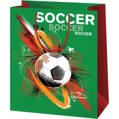 Cardex: Große Geschenktasche mit Fußballmuster 26,7x13,7x33cm
