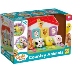 Carotina Baby: Bauernhof Tier Steckspiel - Lisciani