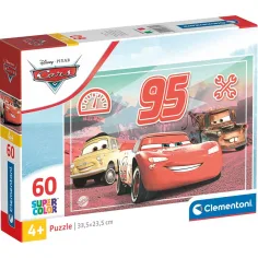 Cars Super Color 60 Teile Puzzle - Clementoni Bild 1