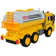 City Truck: Gelber Tanklastwagen mit Licht und Sound 1/18 Bild 4