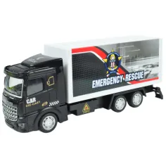 City Truck: Umwandelbarer Schwungrad-Rettungsteam-LKW mit Verkehrsschildern 19cm Bild 7