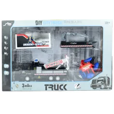 City Truck: Umwandelbarer Schwungrad-Rettungsteam-LKW mit Verkehrsschildern 19cm Bild 9