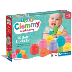 Clemmy 10-teiliges weiches Bauklötze-Set - Clementoni