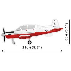 COBI: Beechcraft T-6 Texan II rot-weiß Bauset (26625) Bild 4