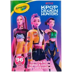 Crayola: K-Pop Dämonenjäger 96-seitiges Malbuch mit Aufklebern Bild 1