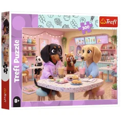 Dackel in einem Café 300 Teile Puzzle - Trefl