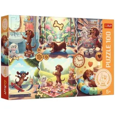 Das Tagebuch eines kleinen Dackels 100-teiliges Puzzle - Trefl Bild 1