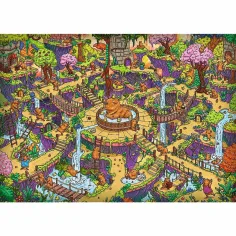 Das unmögliche Labyrinth fröhliche Wasserschweine 500-teiliges Premium plus Qualität Puzzle - Trefl Bild 2