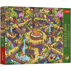 Das unmögliche Labyrinth fröhliche Wasserschweine 500-teiliges Premium plus Qualität Puzzle - Trefl