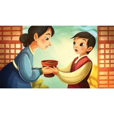 Der kleine Junge und der leere Blumentopf Diafilm (Volksmärchen Schatzkammer Diaserie)