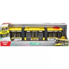 Dickie Toys: Siemens Combino gelber Stadtbahn mit Steuerung und öffnenden Türen - Simba Toys