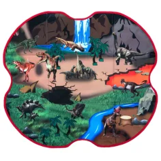 Dinosaurier 2-in-1 Spielmatte und Aufbewahrungsbox Bild 2