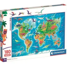 Dinosaurierkarte 180-teiliges Super Puzzle - Clementoni