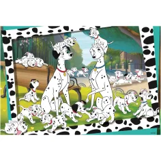 Disney 101 Dalmatiner 2-in-1 Puzzle und Malset mit 24 Teilen, 50x35cm – Lisciani Bild 2