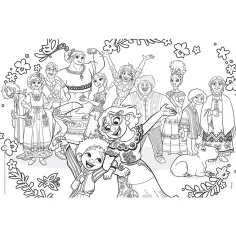 Disney Encanto 2-in-1 Maxi 2x60-teiliges Puzzle und Malset 50x35cm – Lisciani Bild 2