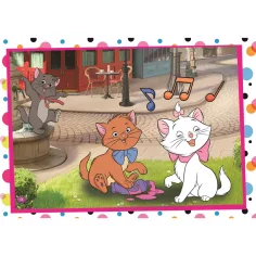 Disney Klassiker 101 Dalmatiner und Aristocats 2x60 Teile Supercolor Puzzle - Clementoni Bild 2