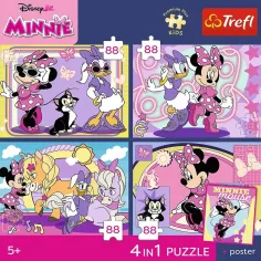Disney Minnie Maus - 4 x 88 Teile Premium Plus Kids Puzzle - Trefl Bild 2