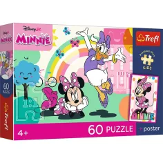 Disney Minnie Maus 60-teiliges Premium Plus Kinderpuzzle mit Poster - Trefl
