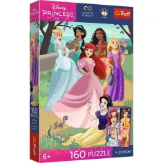 Disney Prinzessinnen 160-teiliges UFT Puzzle mit Poster - Trefl Bild 1