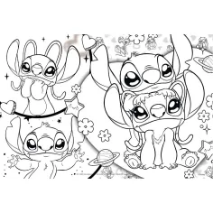 Disney Stitch 2-in-1-Puzzle und Ausmalbild, 250 Teile, 50 x 35 cm – Lisciani Bild 2