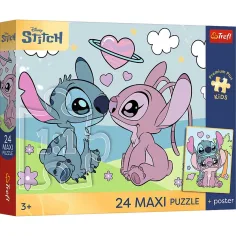 Disney Stitch und Angel 24-teiliges Maxi-Puzzle - Trefl
