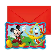 Disney+Mickey-Maus-Party-Einladung 6er-Set